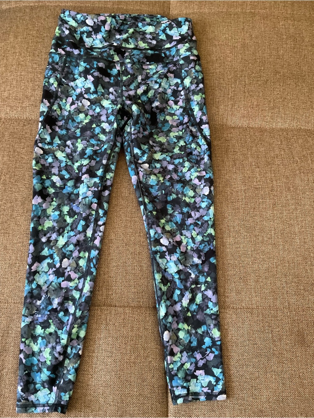 RBX Black Floral Multicolor Girls' Active Leggings
